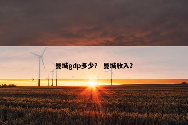 曼城gdp多少？ 曼城收入？