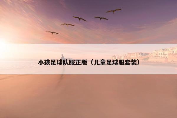 小孩足球队服正版（儿童足球服套装）