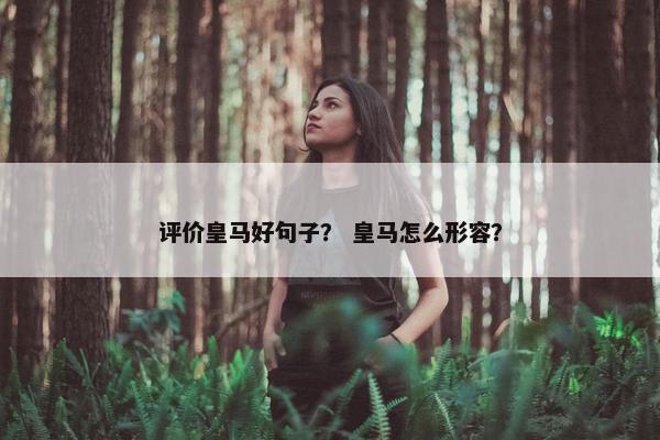 评价皇马好句子？ 皇马怎么形容？