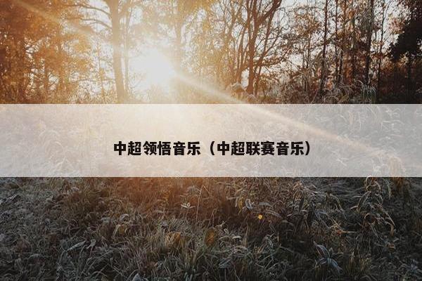 中超领悟音乐（中超联赛音乐）