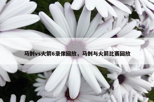 马刺vs火箭6录像回放，马刺与火箭比赛回放