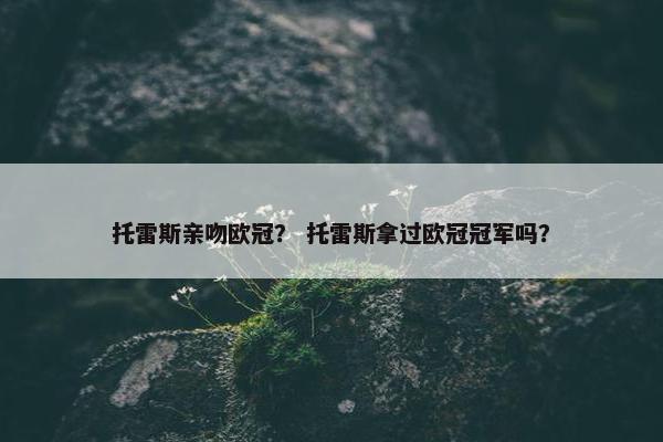 托雷斯亲吻欧冠？ 托雷斯拿过欧冠冠军吗？