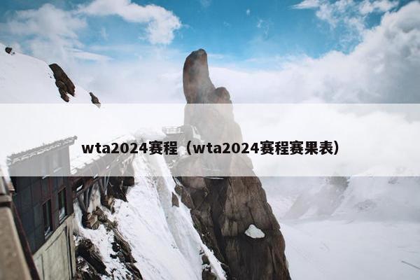 wta2024赛程（wta2024赛程赛果表）