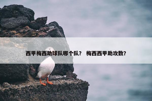 西甲梅西助球队哪个队？ 梅西西甲助攻数？