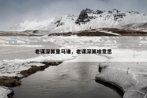 老谋深算皇马谁，老谋深算啥意思