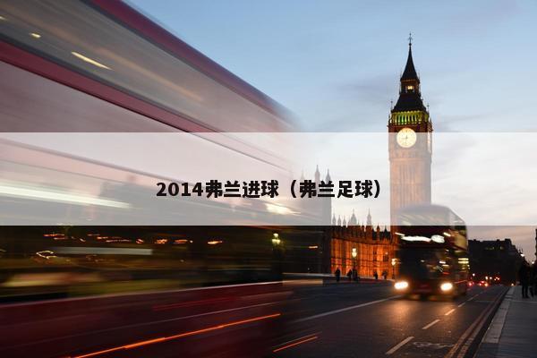 2014弗兰进球（弗兰足球）