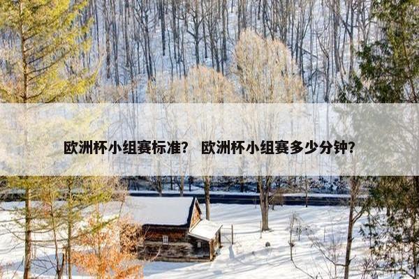 欧洲杯小组赛标准？ 欧洲杯小组赛多少分钟？