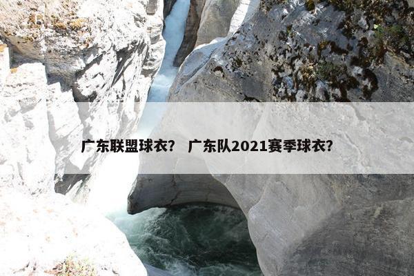 广东联盟球衣？ 广东队2021赛季球衣？
