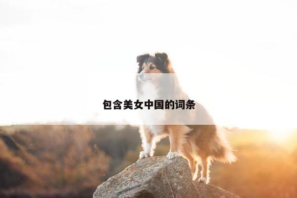 包含美女中国的词条