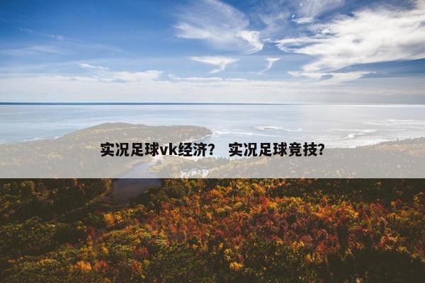 实况足球vk经济？ 实况足球竞技？