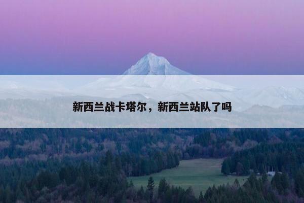 新西兰战卡塔尔，新西兰站队了吗