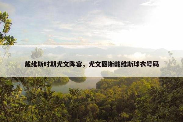 戴维斯时期尤文阵容，尤文图斯戴维斯球衣号码