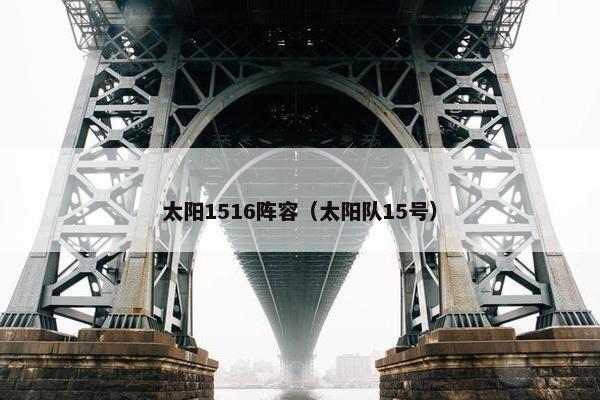 太阳1516阵容（太阳队15号）