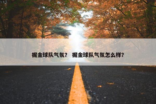 掘金球队气氛？ 掘金球队气氛怎么样？