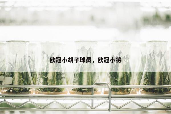 欧冠小胡子球员，欧冠小将