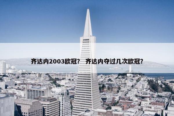 齐达内2003欧冠？ 齐达内夺过几次欧冠？
