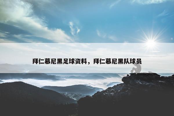 拜仁慕尼黑足球资料，拜仁慕尼黑队球员