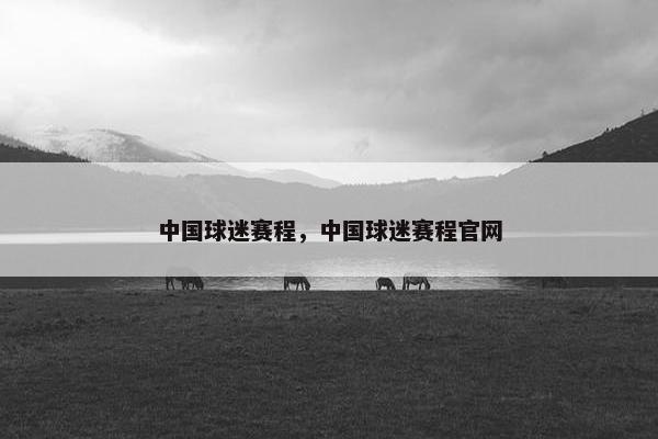 中国球迷赛程，中国球迷赛程官网