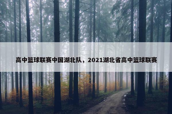 高中篮球联赛中国湖北队，2021湖北省高中篮球联赛