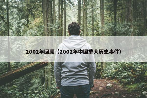 2002年回顾（2002年中国重大历史事件）