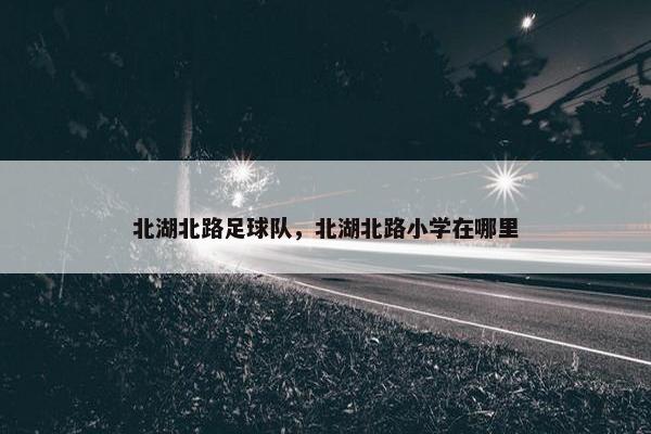 北湖北路足球队，北湖北路小学在哪里