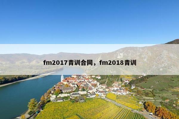 fm2017青训合同，fm2018青训