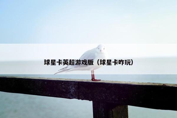 球星卡英超游戏版（球星卡咋玩）