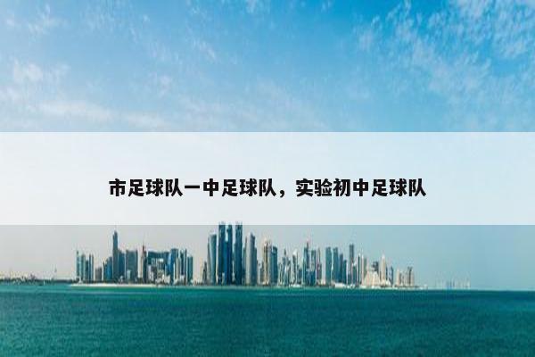 市足球队一中足球队，实验初中足球队