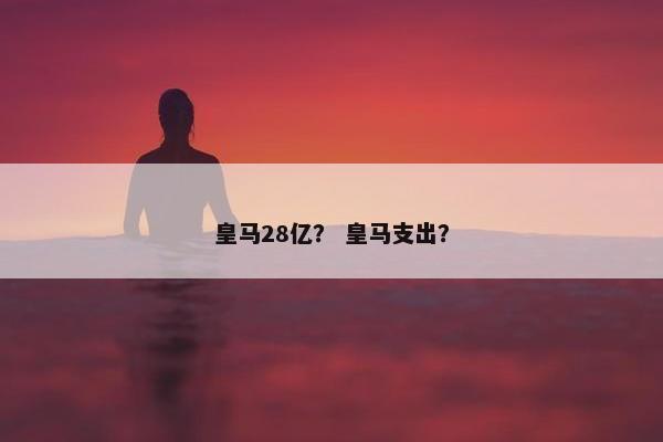 皇马28亿？ 皇马支出？