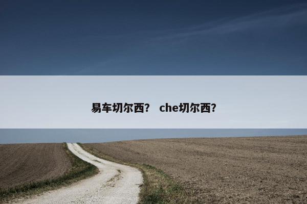 易车切尔西？ che切尔西？