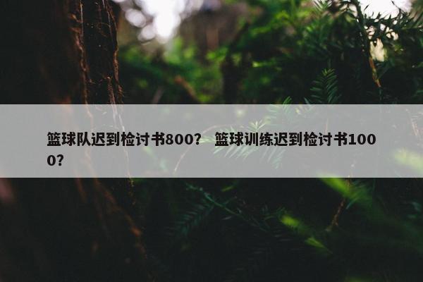 篮球队迟到检讨书800？ 篮球训练迟到检讨书1000？