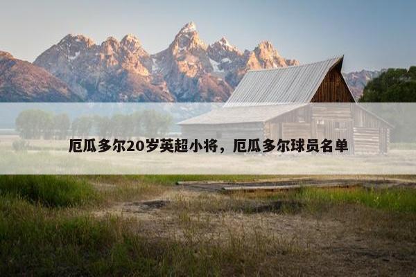 厄瓜多尔20岁英超小将，厄瓜多尔球员名单
