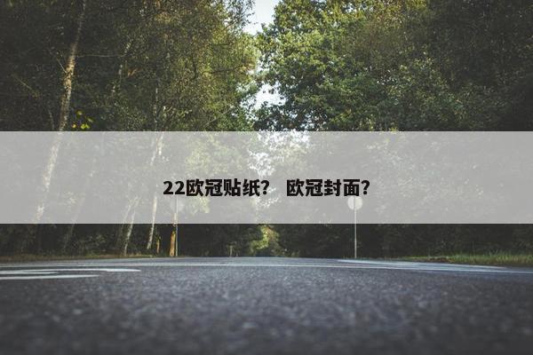 22欧冠贴纸？ 欧冠封面？