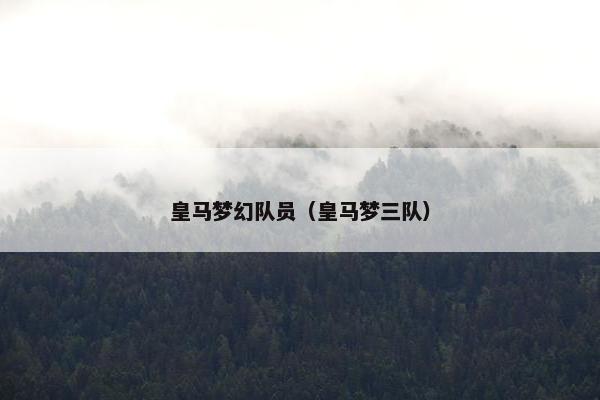 皇马梦幻队员（皇马梦三队）