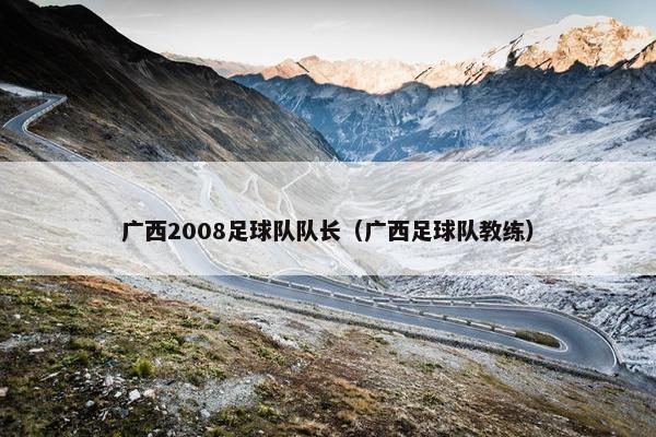 广西2008足球队队长（广西足球队教练）