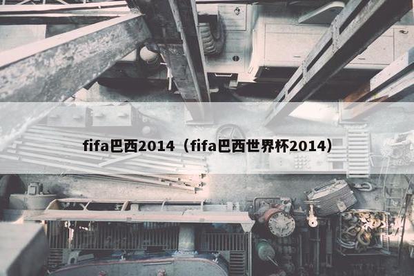 fifa巴西2014（fifa巴西世界杯2014）