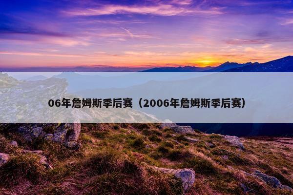 06年詹姆斯季后赛（2006年詹姆斯季后赛）