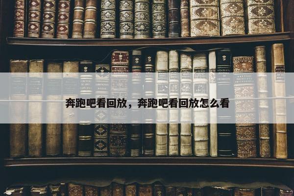 奔跑吧看回放，奔跑吧看回放怎么看