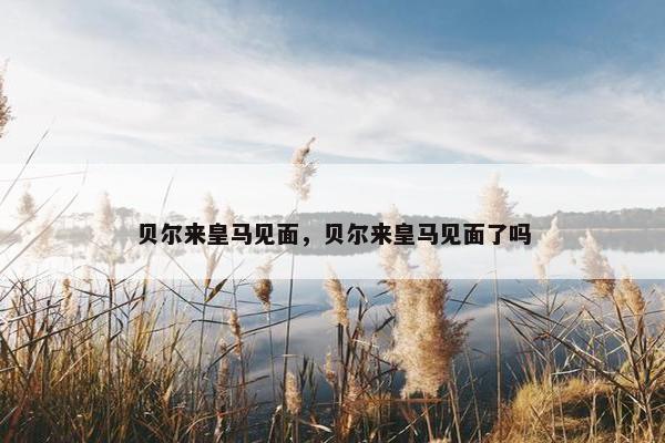 贝尔来皇马见面，贝尔来皇马见面了吗
