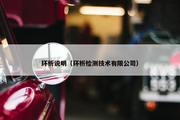 环析说明（环析检测技术有限公司）
