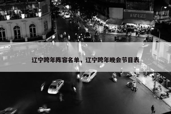辽宁跨年阵容名单，辽宁跨年晚会节目表