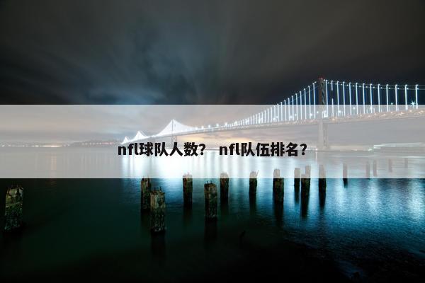nfl球队人数？ nfl队伍排名？