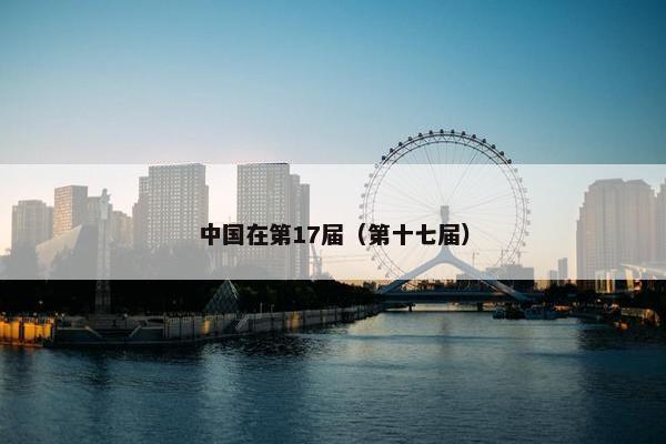 中国在第17届（第十七届）
