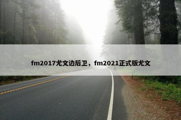 fm2017尤文边后卫，fm2021正式版尤文