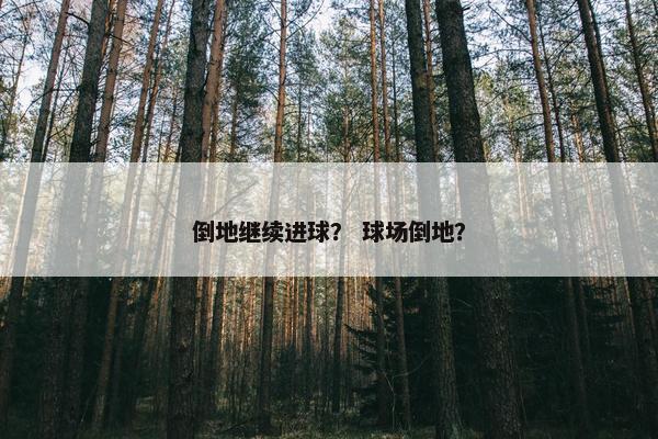 倒地继续进球？ 球场倒地？