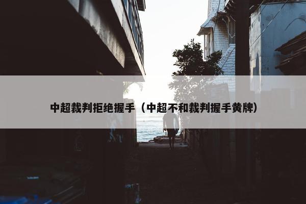 中超裁判拒绝握手（中超不和裁判握手黄牌）