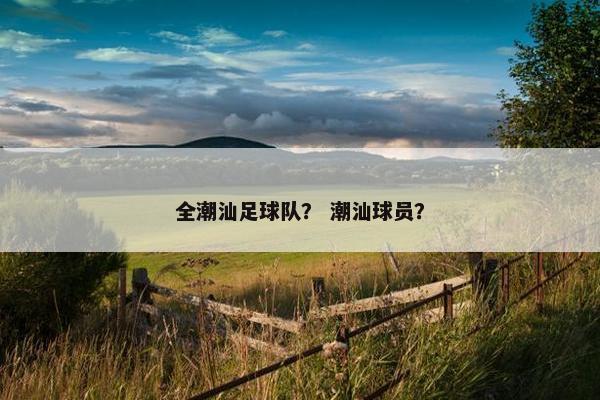 全潮汕足球队？ 潮汕球员？
