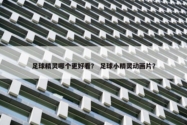足球精灵哪个更好看？ 足球小精灵动画片？