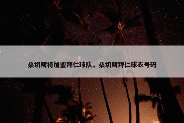 桑切斯将加盟拜仁球队，桑切斯拜仁球衣号码