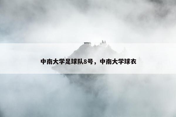 中南大学足球队8号，中南大学球衣